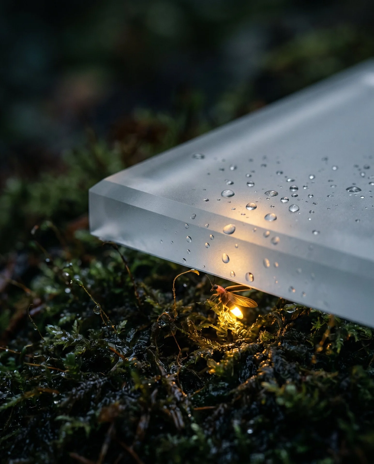 Commercial visual — macro detail with lighting