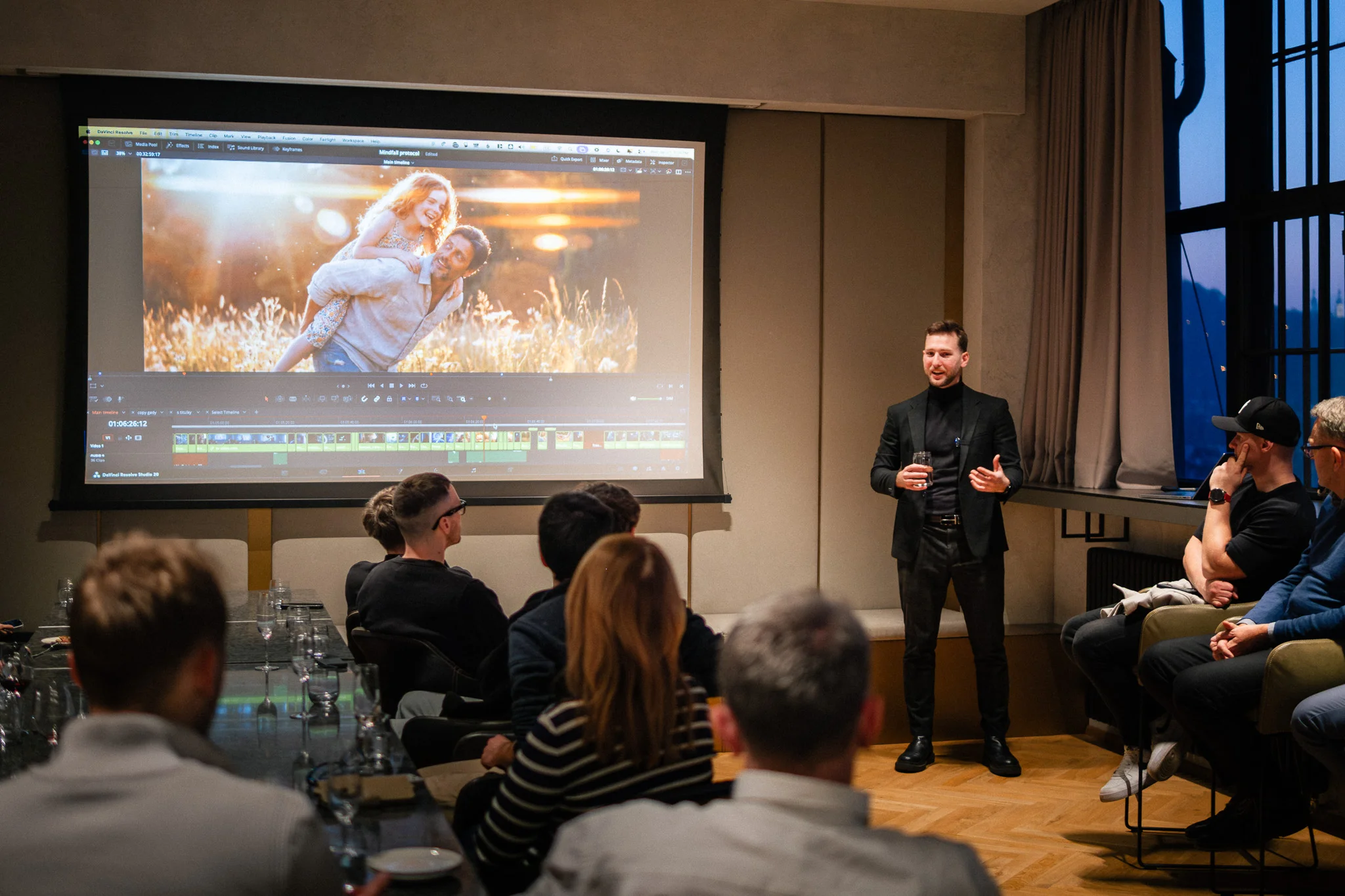 Corporate training — presenting outputs